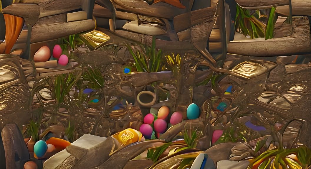 Hidden Easter Eggs Generated by AI