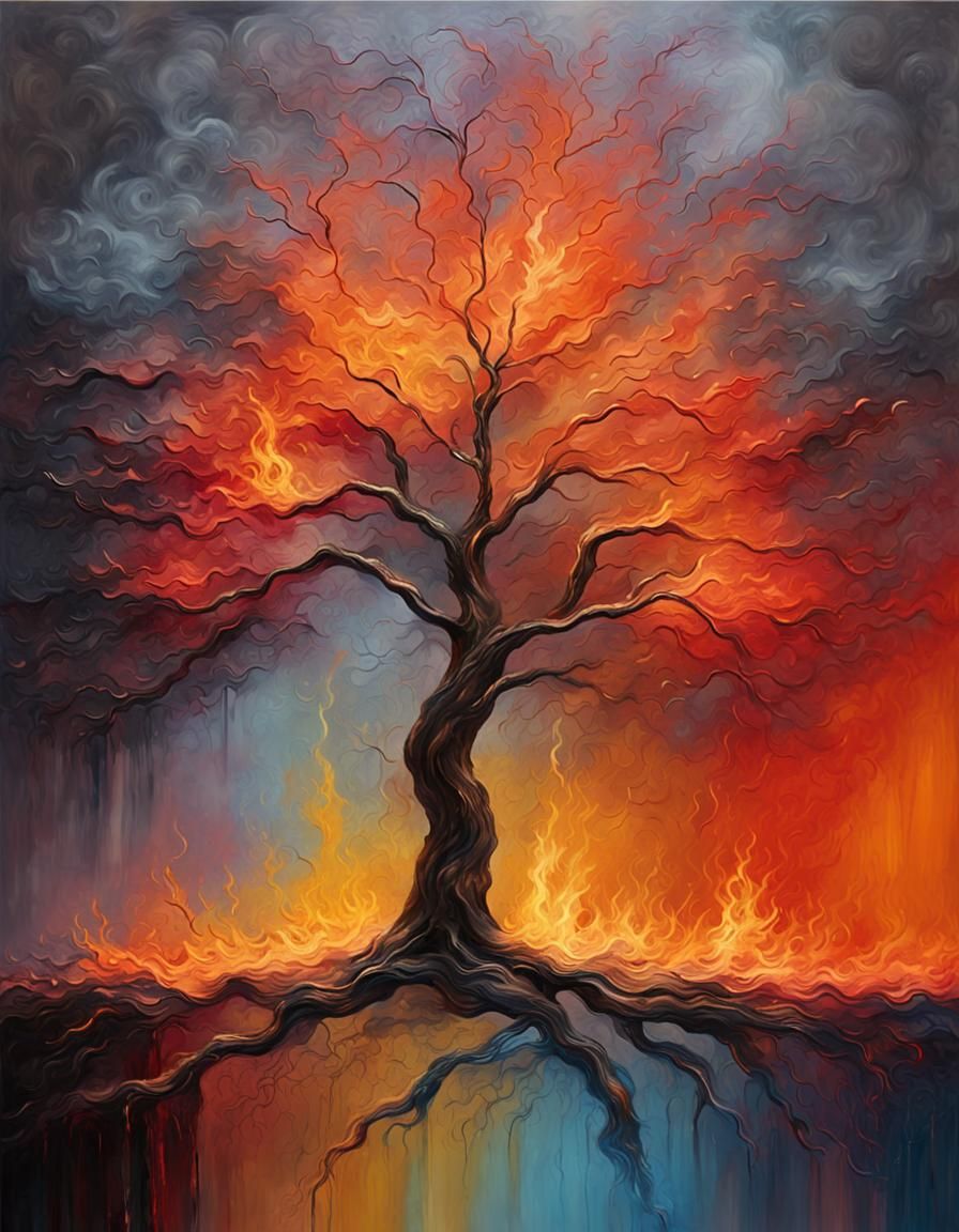 Burning Tree