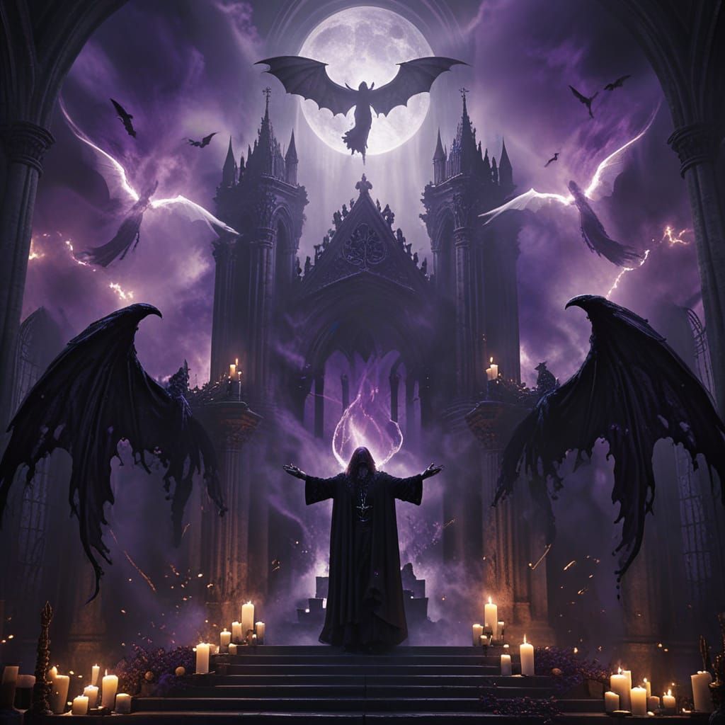 Ozzy Osbourne Gothic Silhouette Digital Art