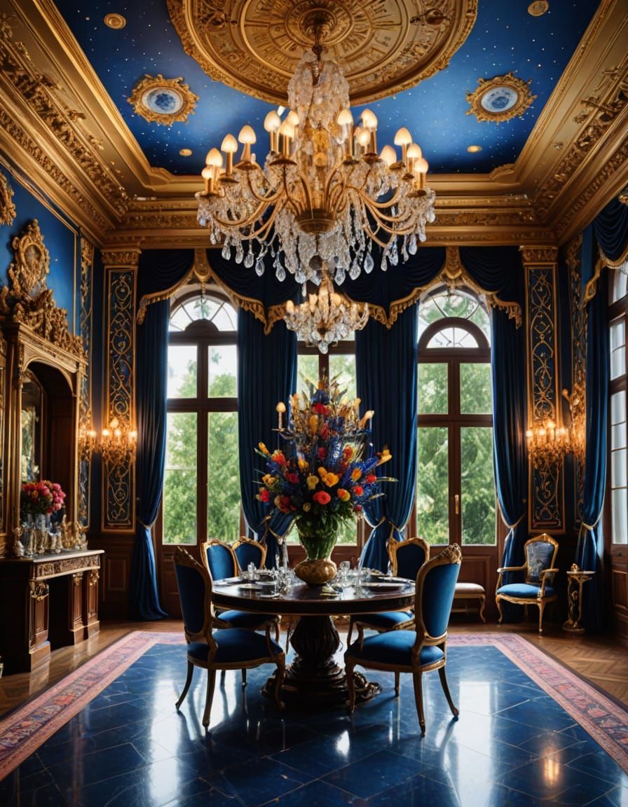 Luxurious Mansion Room with Exquisite Decor