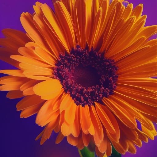 Hyperrealistic Calendula Flowers in Splash Art Style