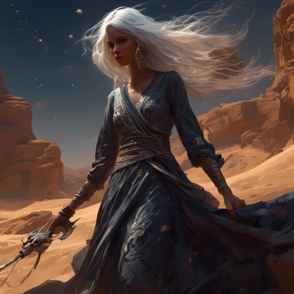 Desert Assassin in Dark Fantasy Style