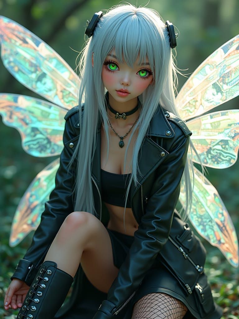 fantasy fairy, kpop punk style