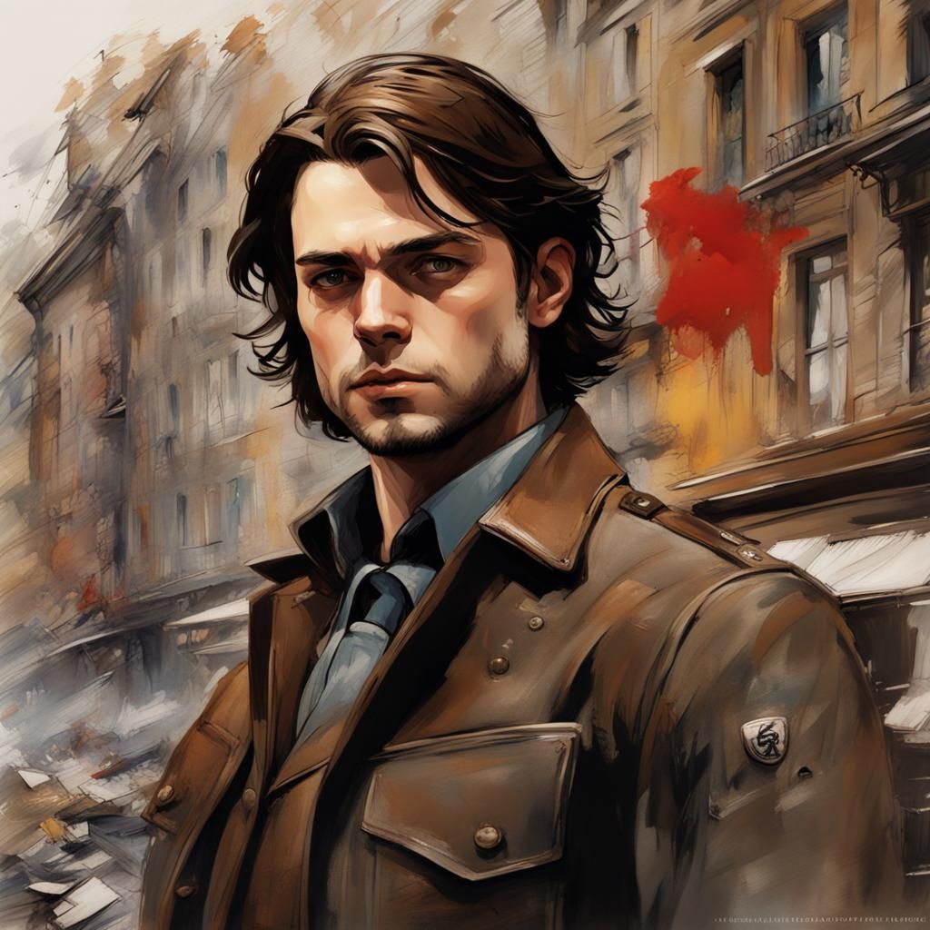 Bucky Barnes wearing his old outfit from 1940