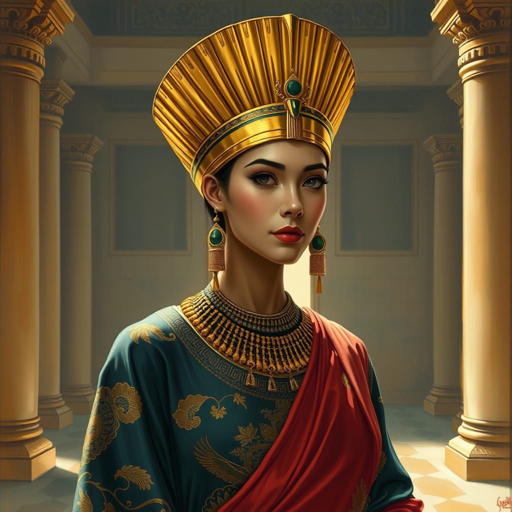 Egyptian and Ming Dynasty Princess Portrait