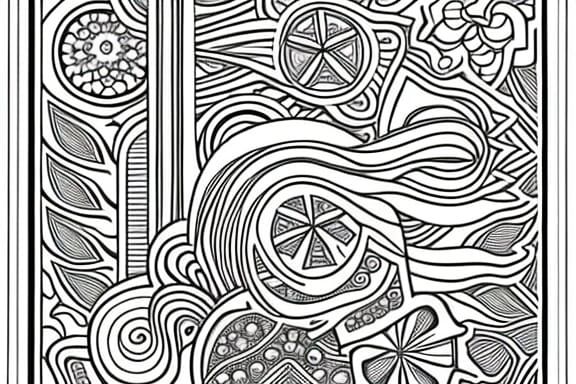 uncolored coloring page