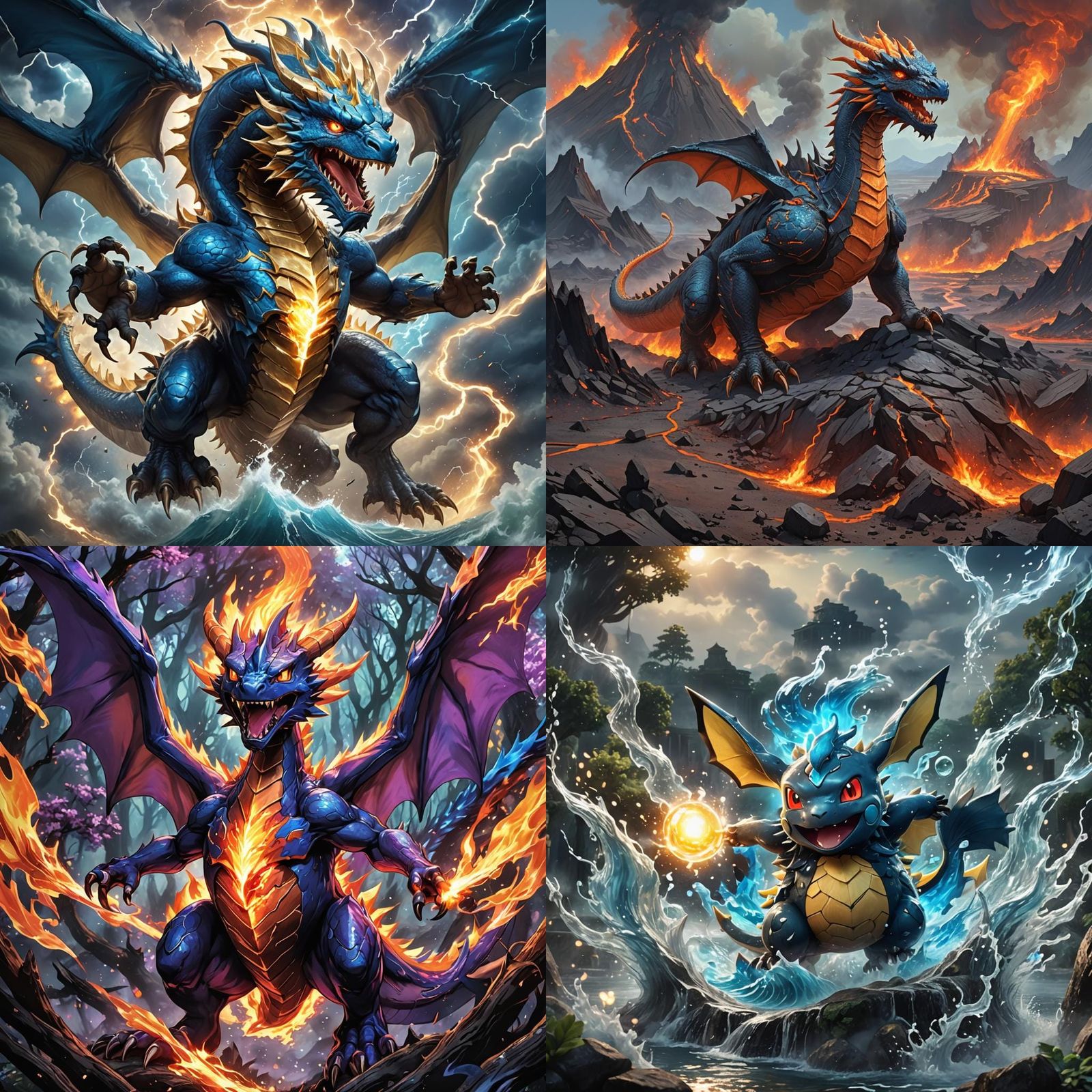 Detailed Pokemon Cards: Fantasy Concept Art