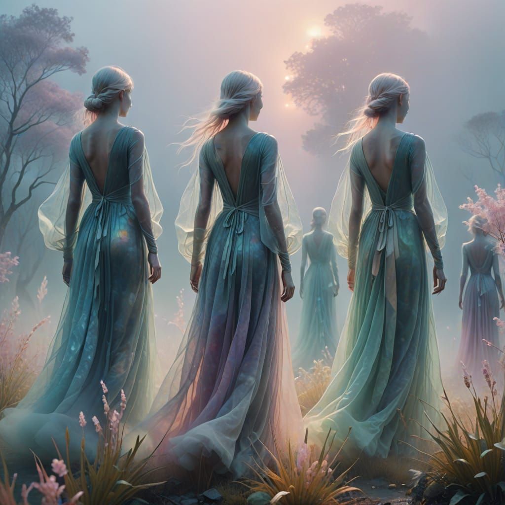 ethereal figures
