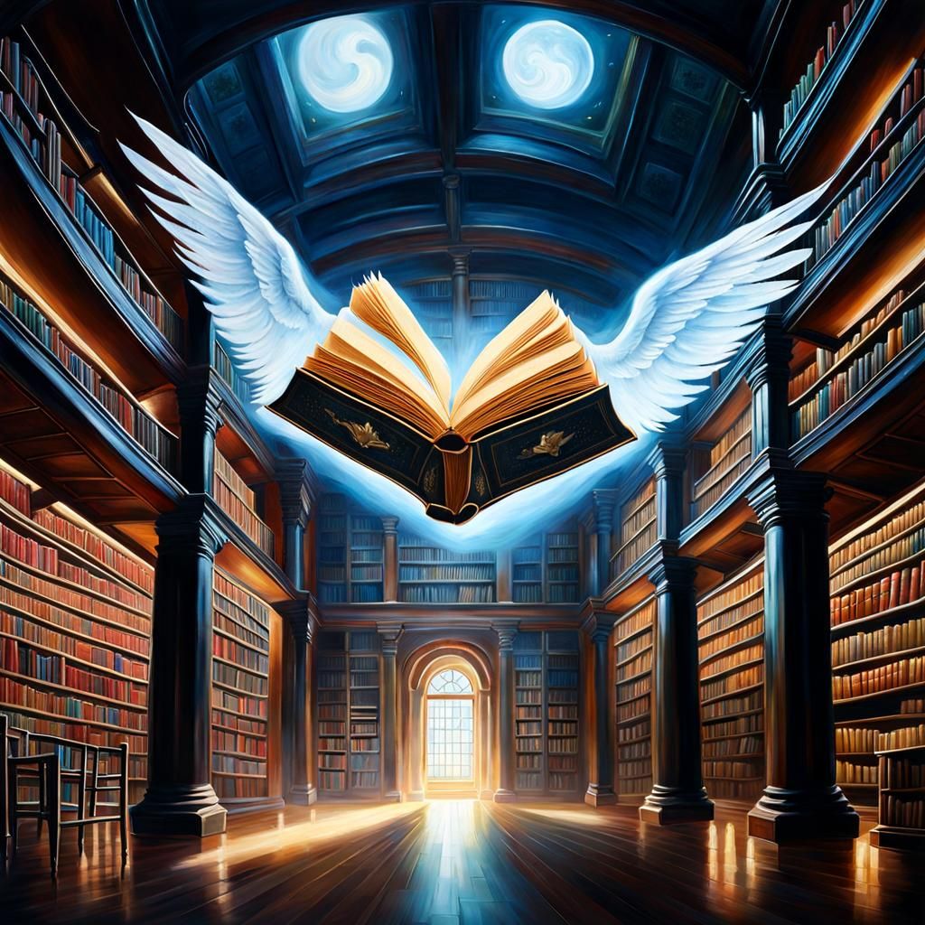 Magische Bücher können fliegen.  (2)