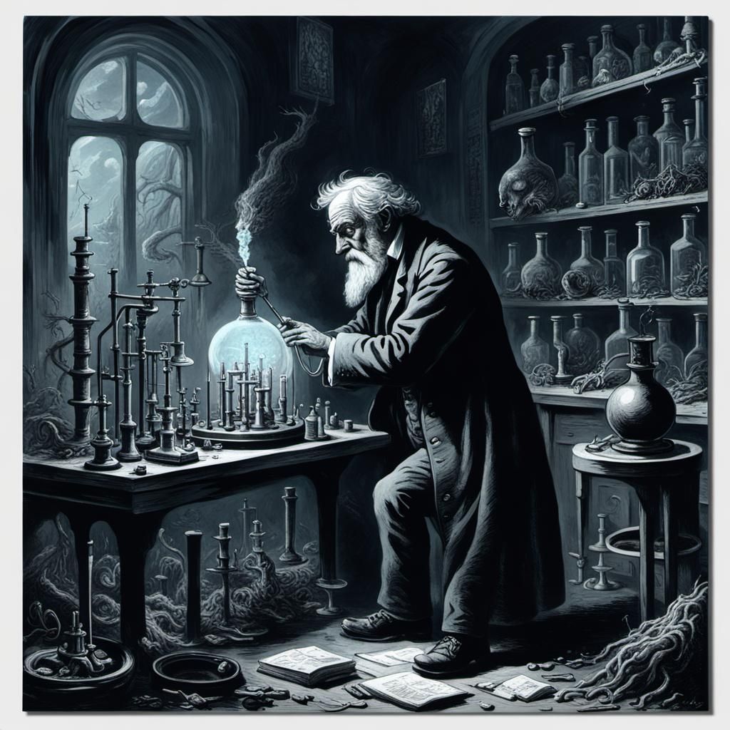 Horror Experiment in Gustave Doré Style