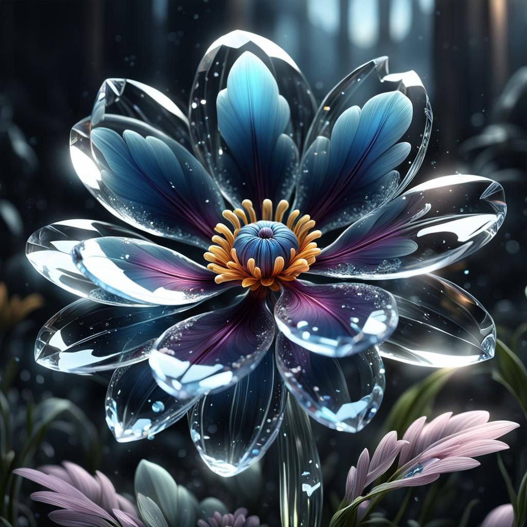Crystal Flower: Detailed Matte Painting in Unreal Engine