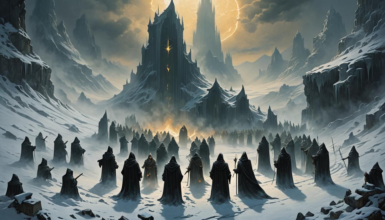 Dark Fantasy Cultists Invoke Blizzard God