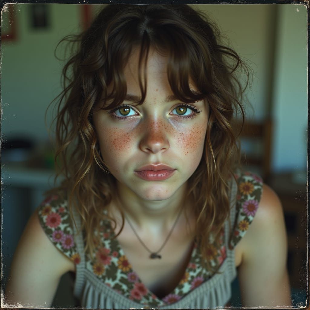 Teenager in Fleeting Moment of Melancholy