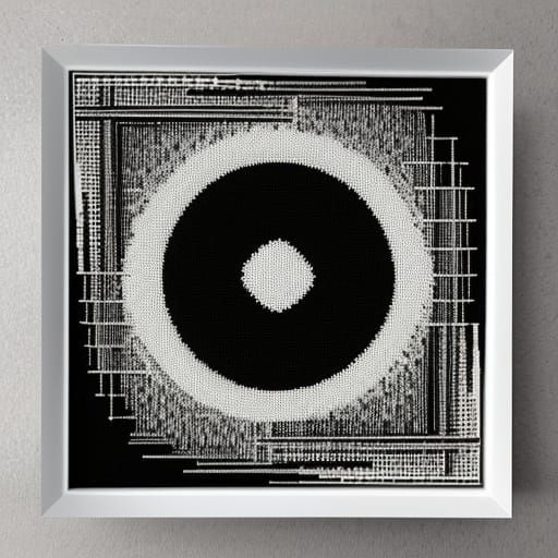 Monochrome Pixel Art: Retro Grass Pattern