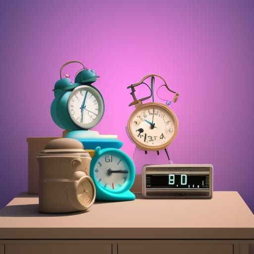Dancing Alarm Clock, Pixar Style 3D Animation