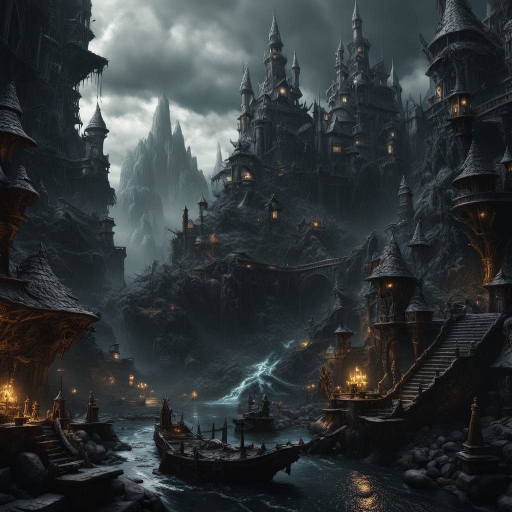 Dark Fantasy Concept Art Matte Painting