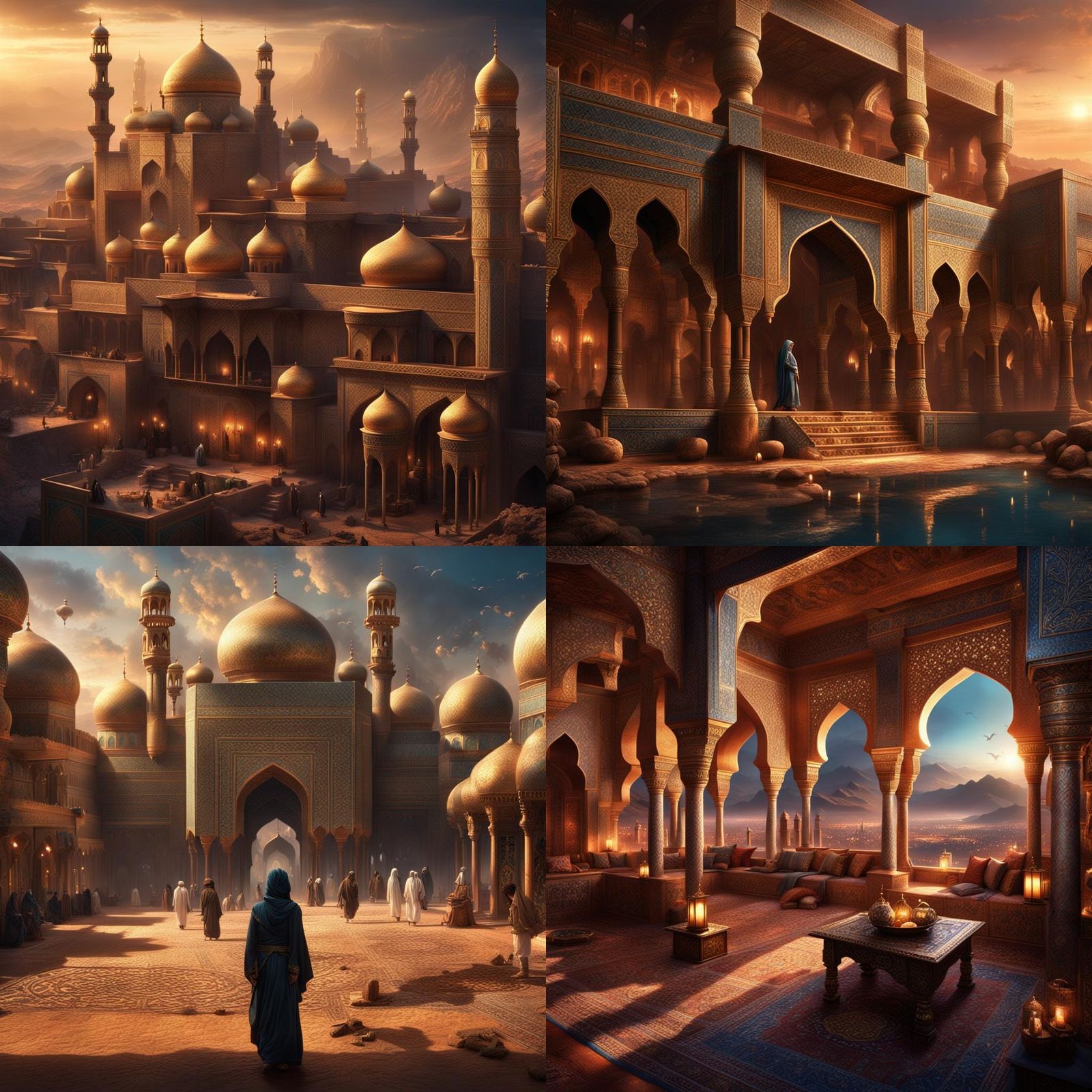 Epic Arabian Nights Digital Matte Painting