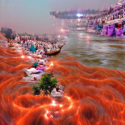 Ganges River: Souls Ascending to Astral Plane