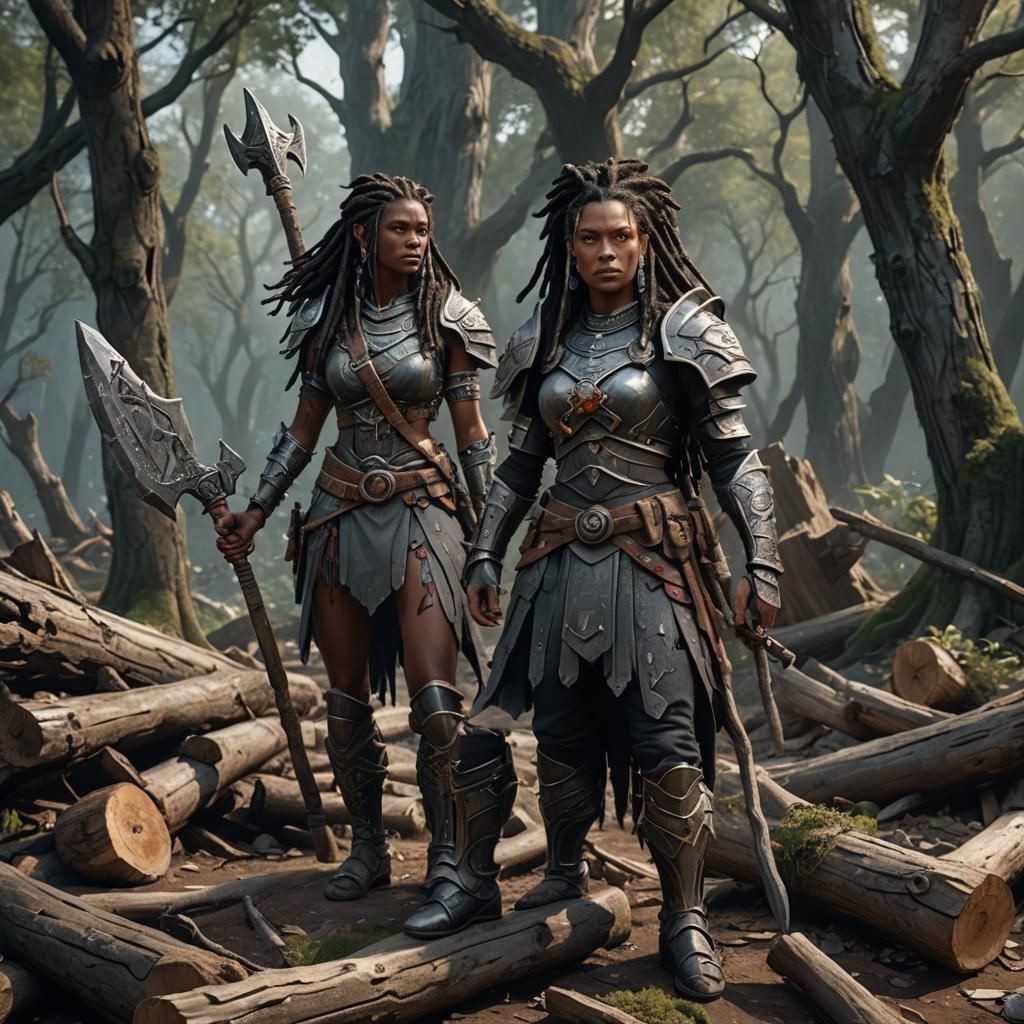 Earth Genasi Warrior in Fantasy Concept Art