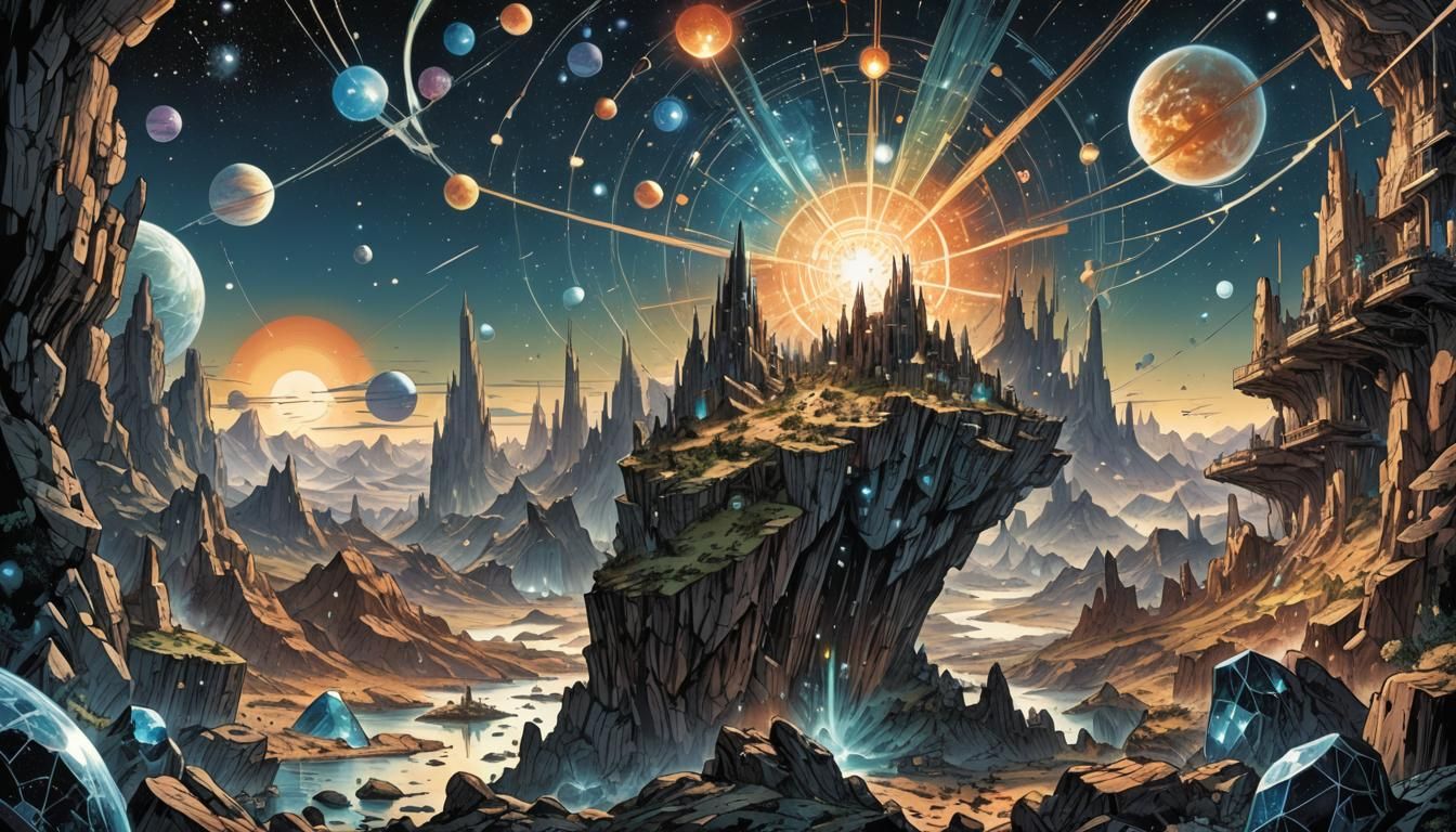 1864 Technical Devices in Comic Book Style