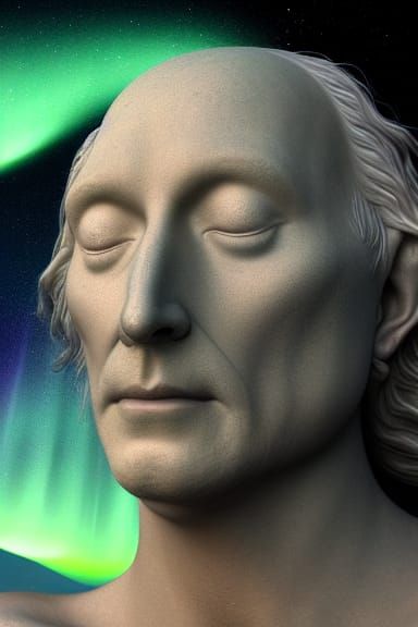 Eru Ilúvatar Radiating Aurora in Space