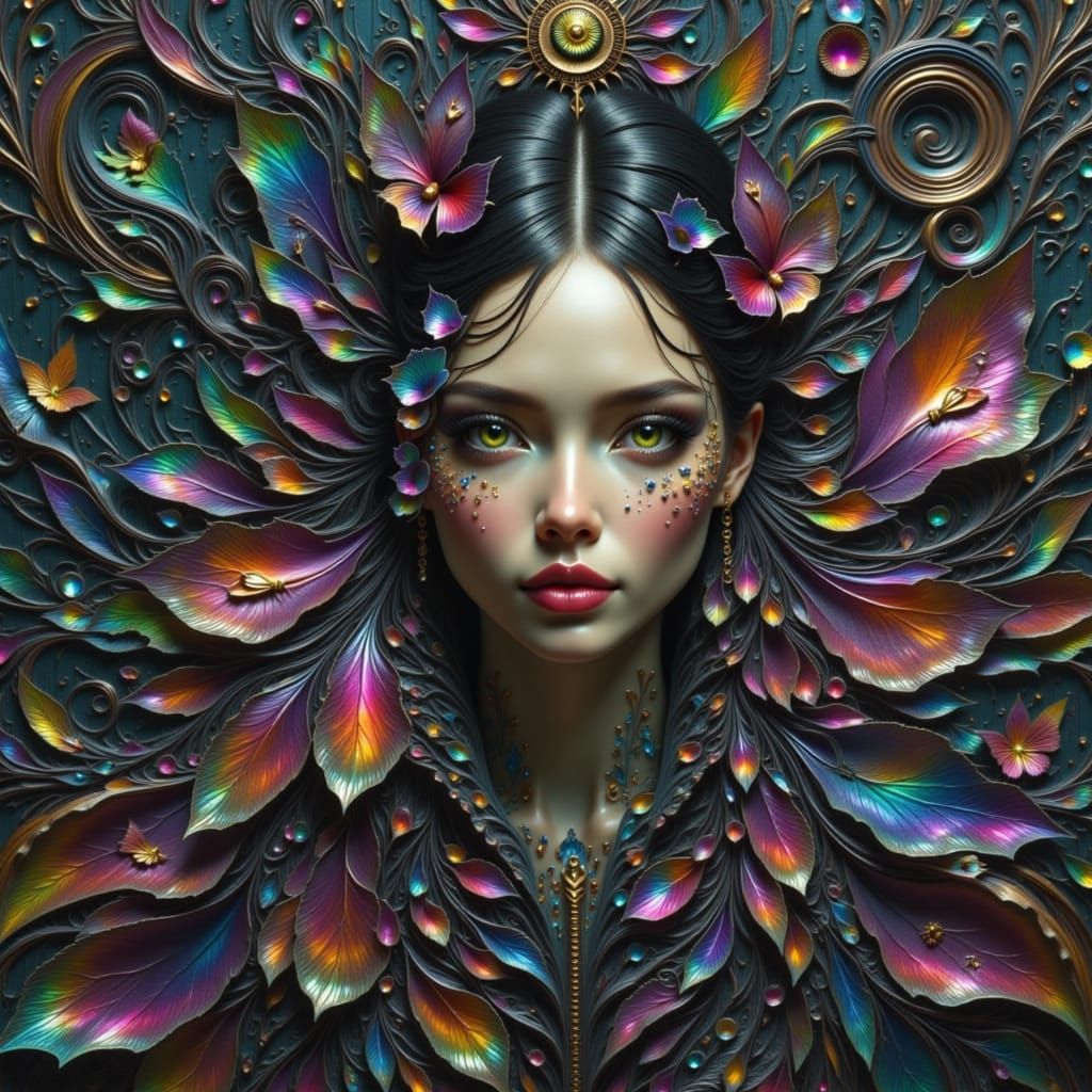 <lora:Digital shimmer:1.0>  <lora:2112:1.0> <lora:Iridescent...