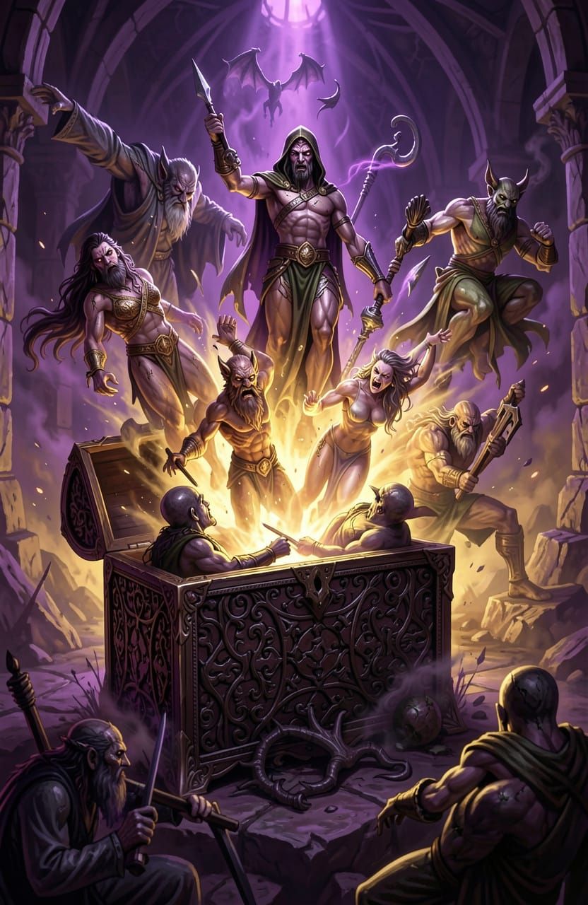 Pandora's Box Unleashes Seven Deadly Sins in Dark Fantasy Ar...