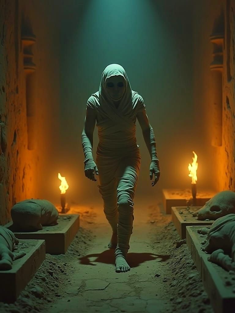 Ancient Mummy Awakens in Egyptian Tomb