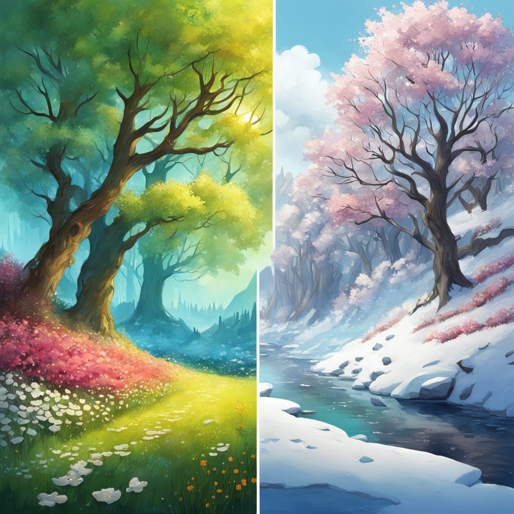 Spring and Winter Divided: Concept Art