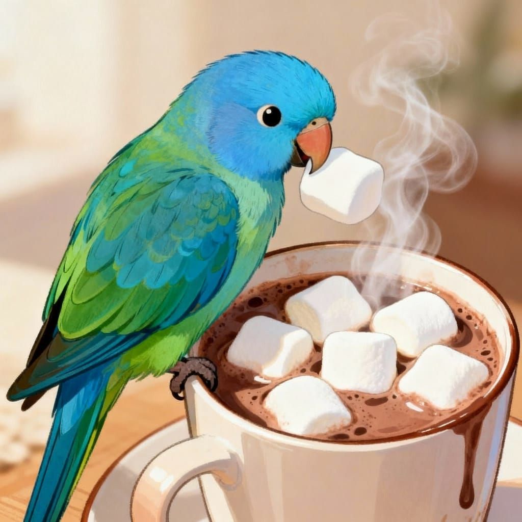 Hot coco and marshmallows