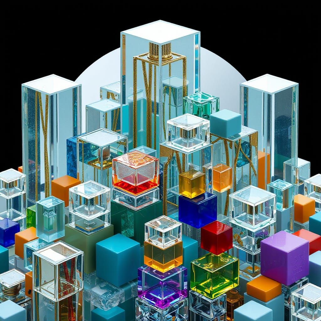 Futuristic Cityscape in Neon Hues