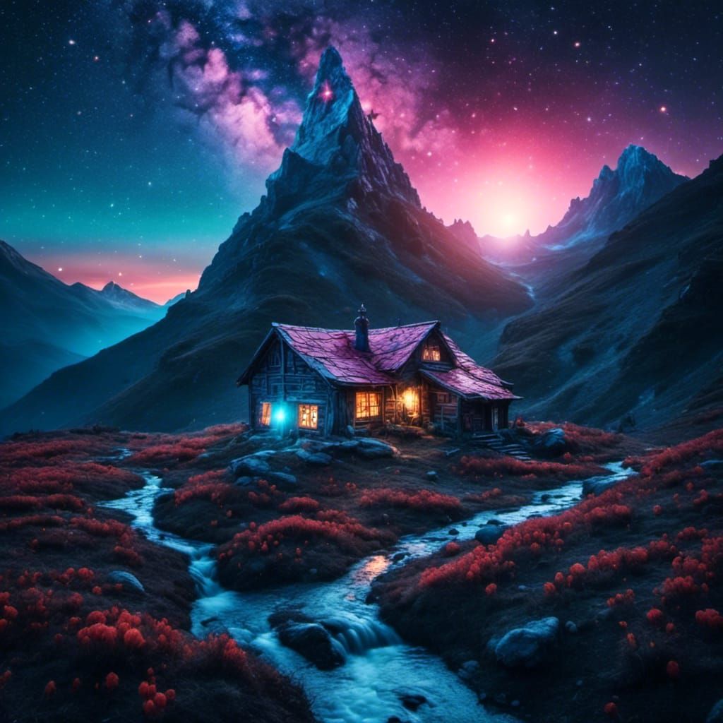 Primal Milky Way: Epic Cinematic Digital Painting