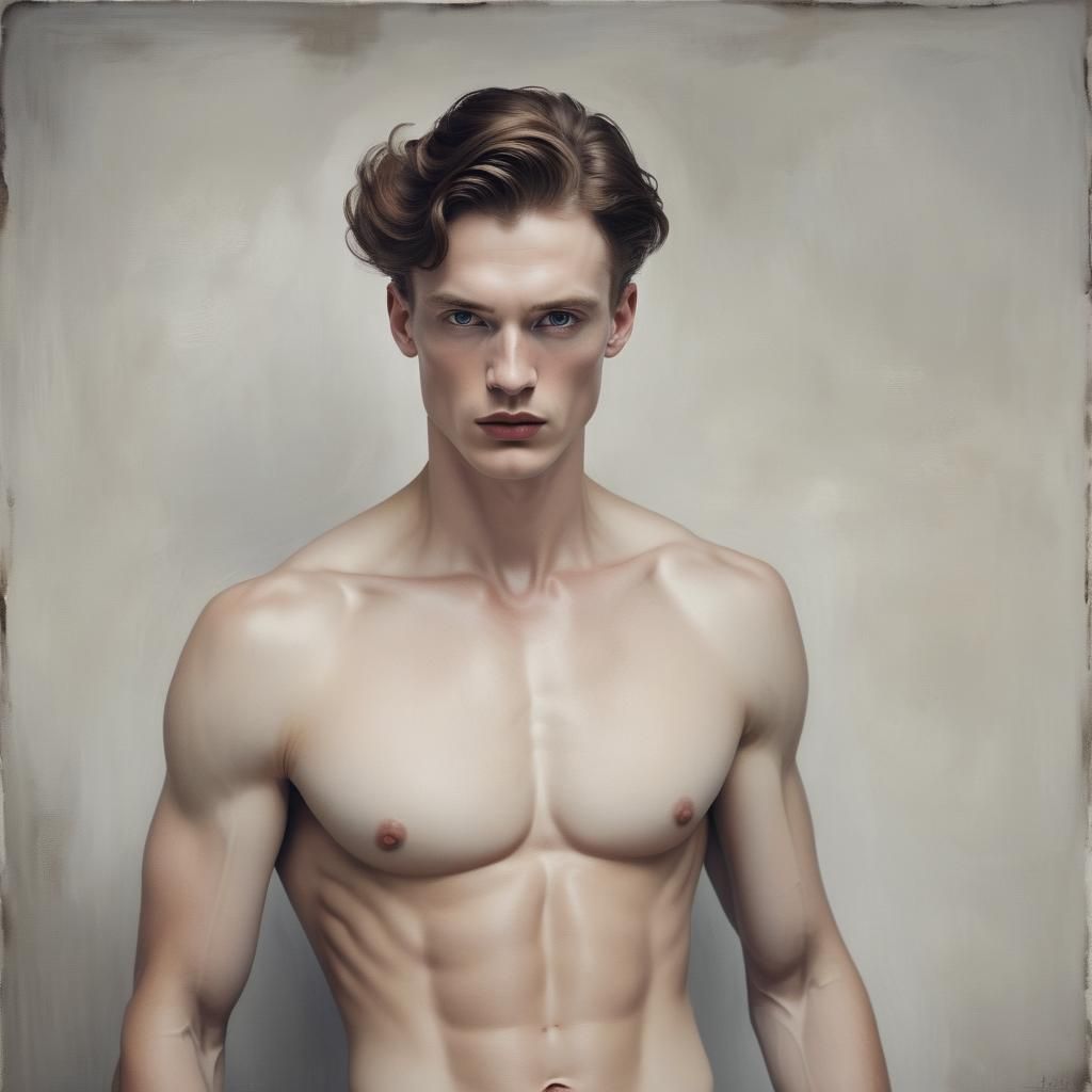 Striking Portrait in Surrealist Style