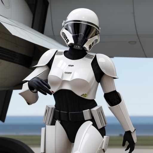 Futuristic Jet Trooper Concept Design