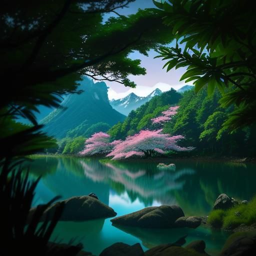 Tropical Saltwater Lake Ecosystem in Sharp Microphotography