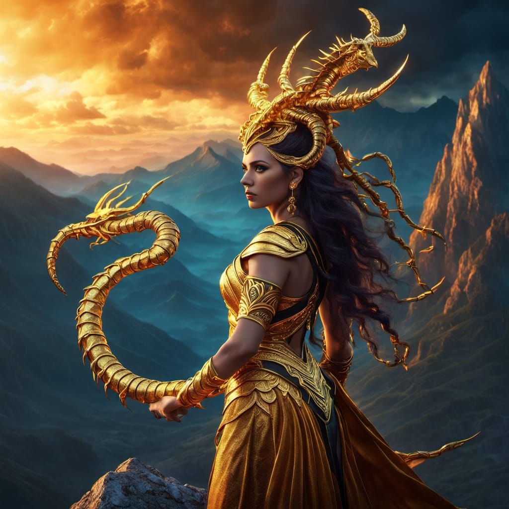 Scorpio Goddess in Mythic Fantasy Art
