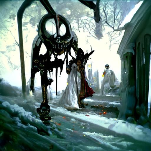 Sinister Nightmare Before Christmas in Ethereal Style