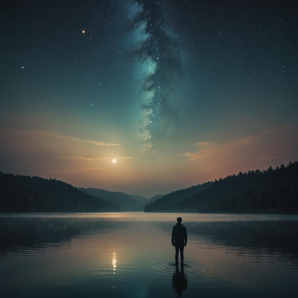 Dreamy Lakeside Scene in Fauvist Style