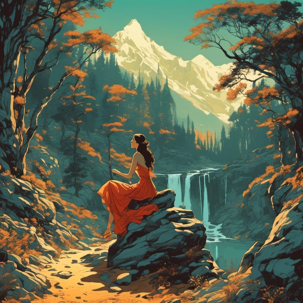 Solid Cel-Shaded Graphic Art Image