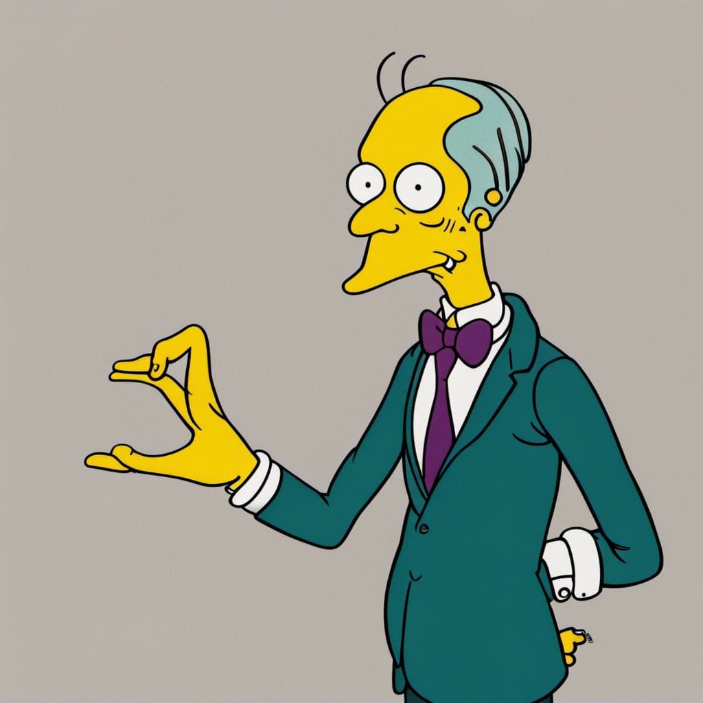 Mr. Burns AI Image Depiction