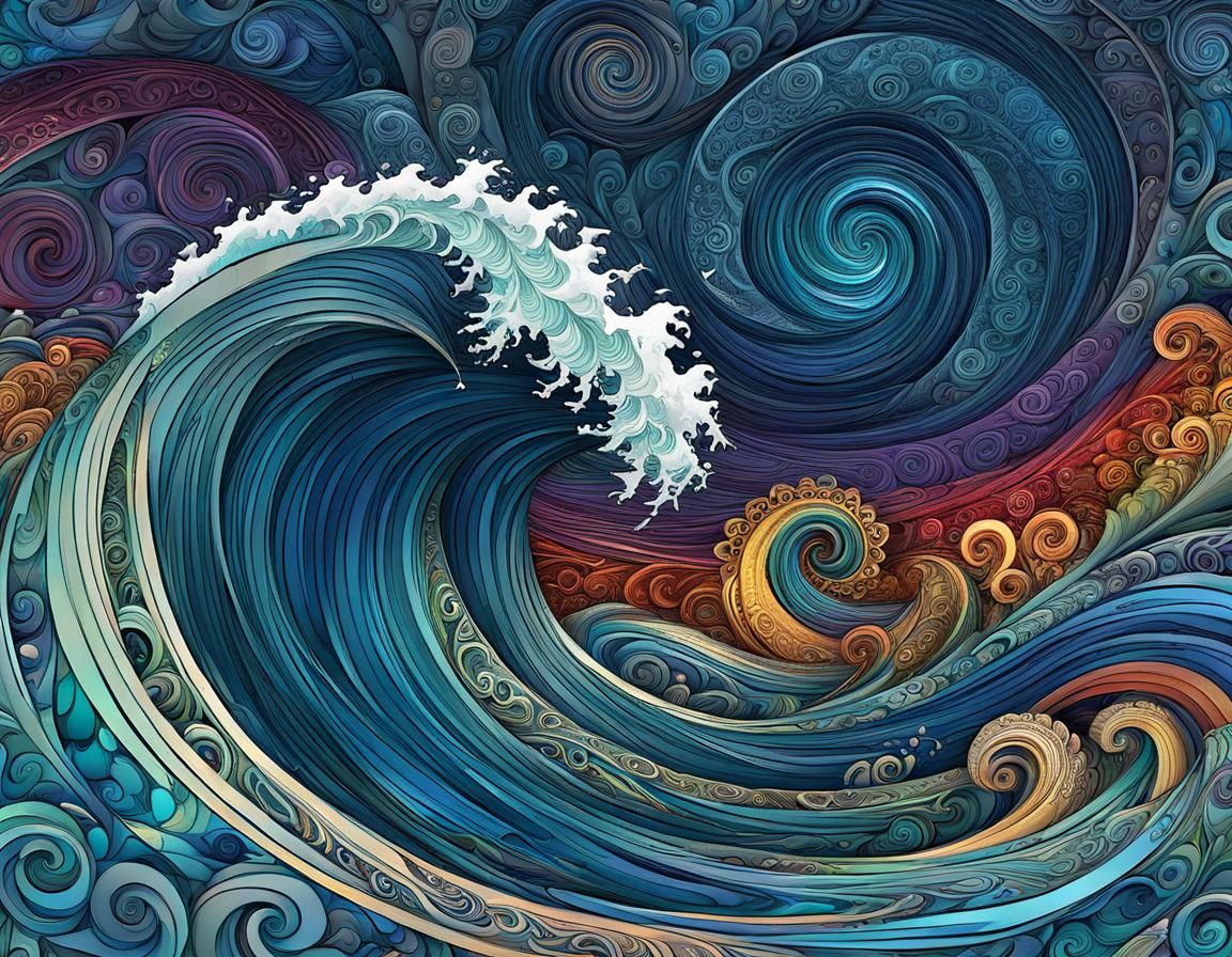 Lighthouse in Stormy Sea: Digital Comic Book Art