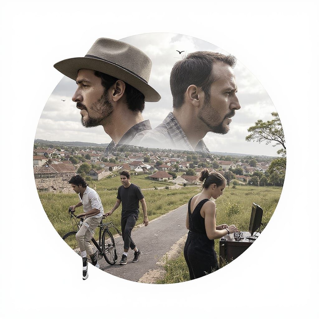 Double Exposure: Village Life vs. Booming City