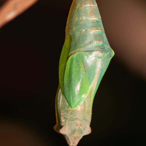 Detailed Chrysalis Close-Up