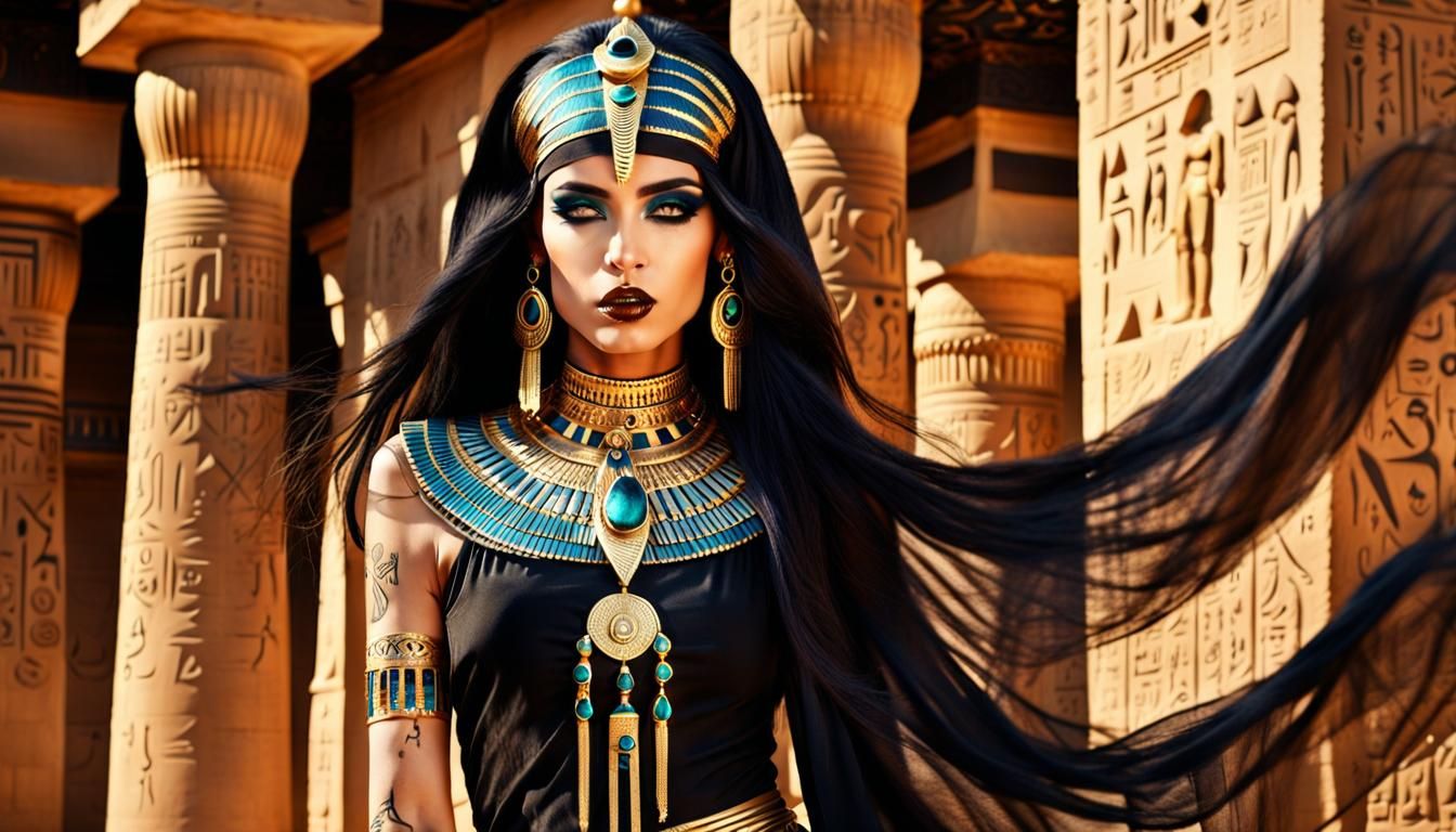 Egyptian Priestess of Death: High Fashion Portrait