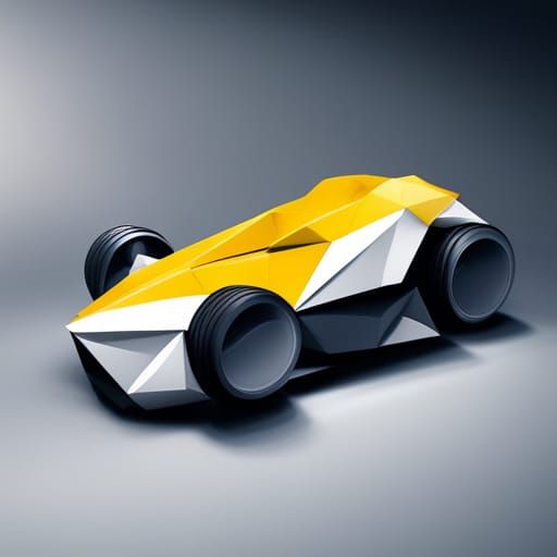 Origami Papercraft: Fastest Car in Paper Folds