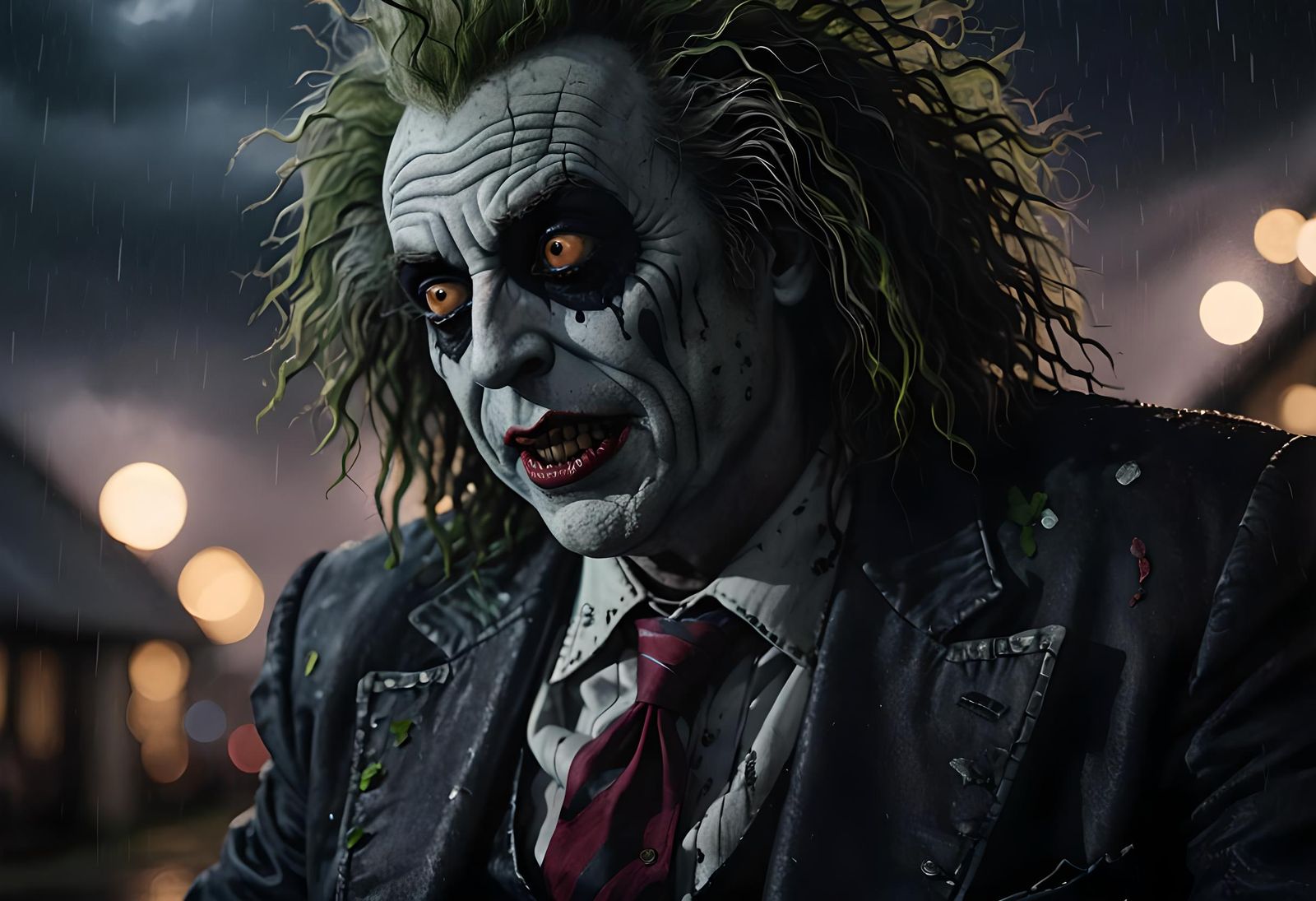 Beetlejuice in Hyperdetailed Digital Art