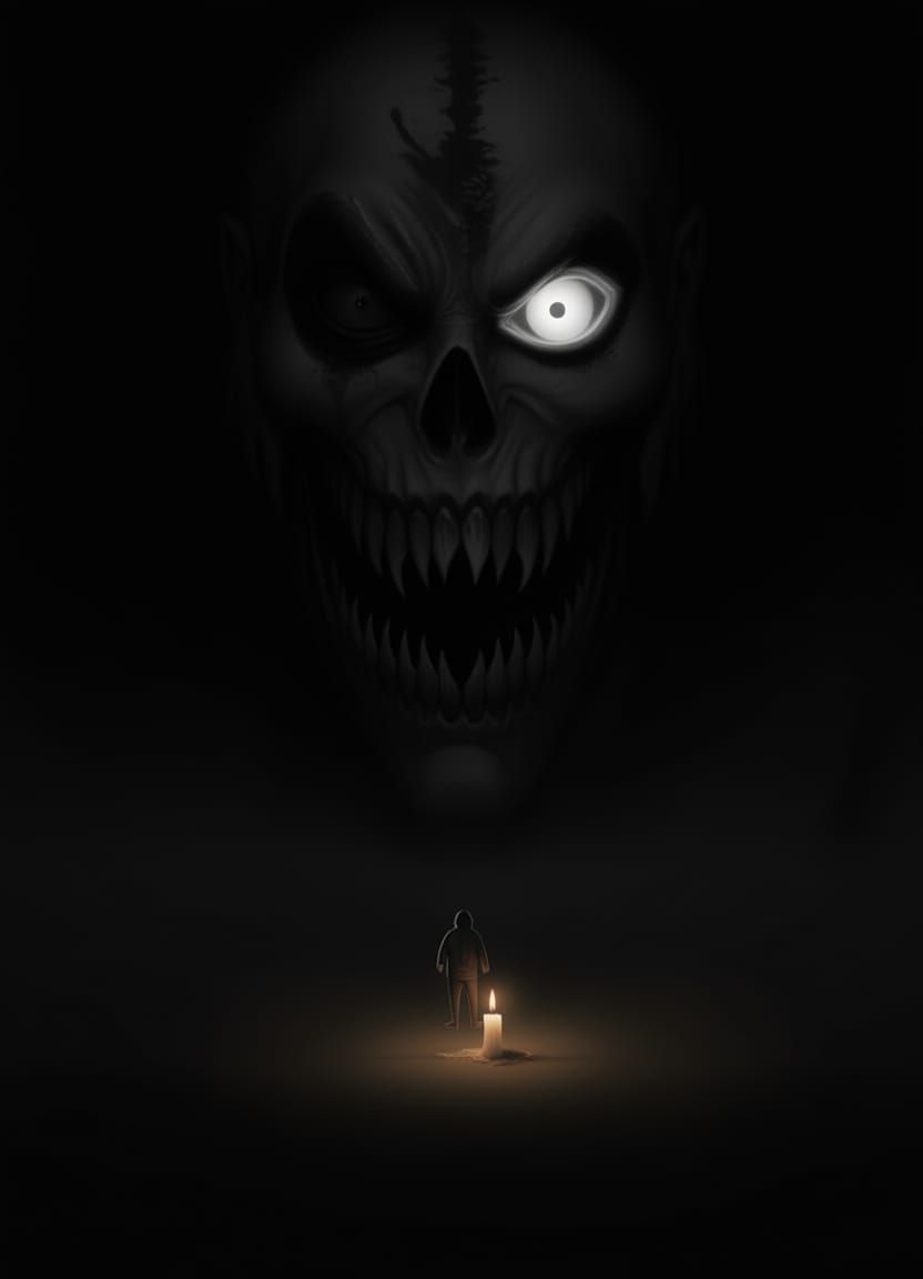 Man Faces Terrifying One-Eyed Creator in Cosmic Void