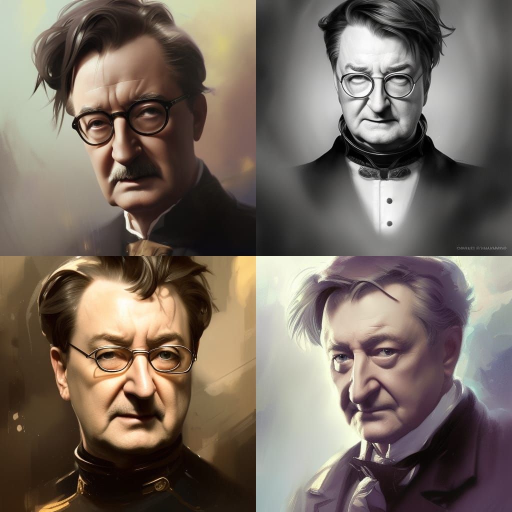Claude Rains as a future ship captain, head and shoulders portrait, centered, determined face, 8k resolution concept art...