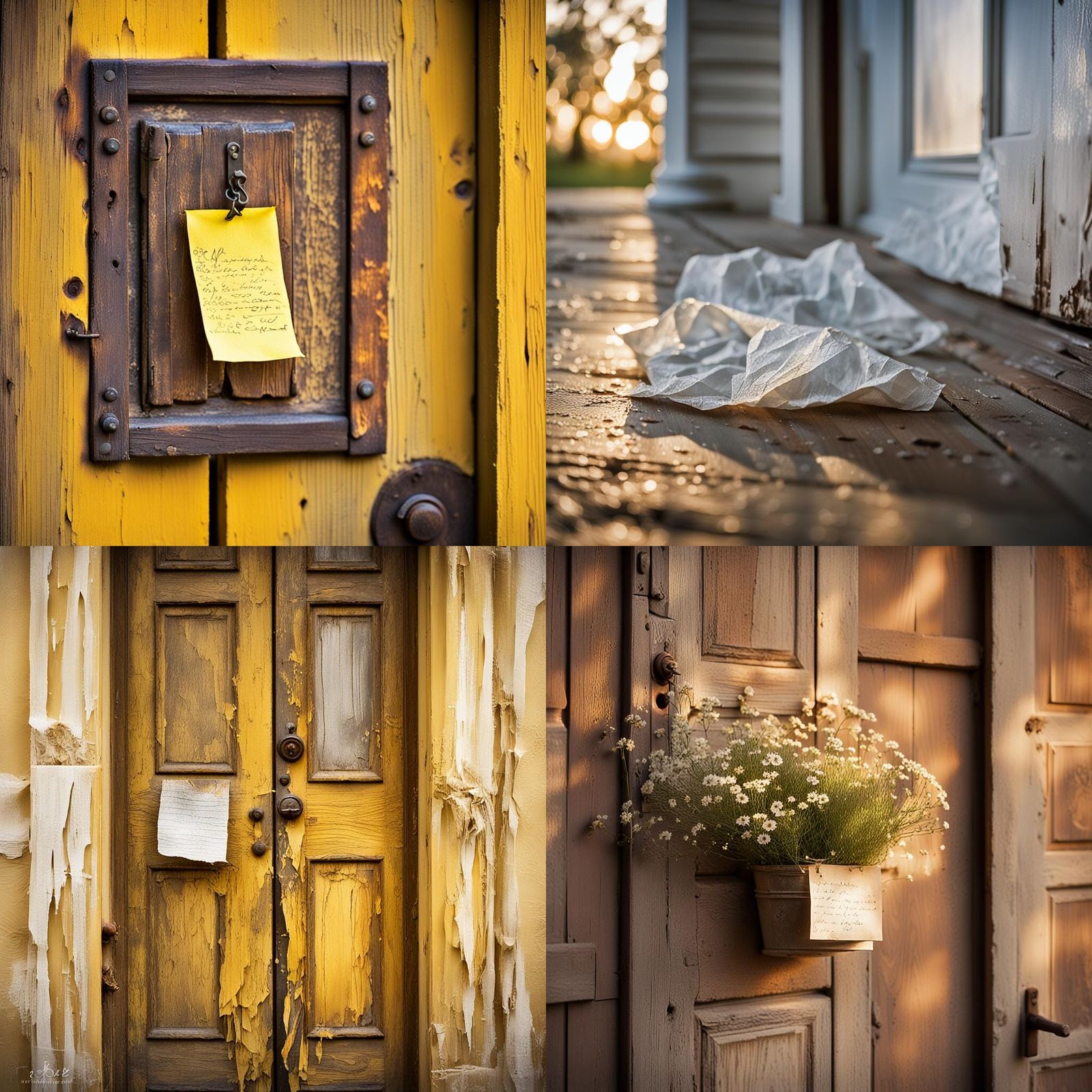 Note on Door: Professional Photography