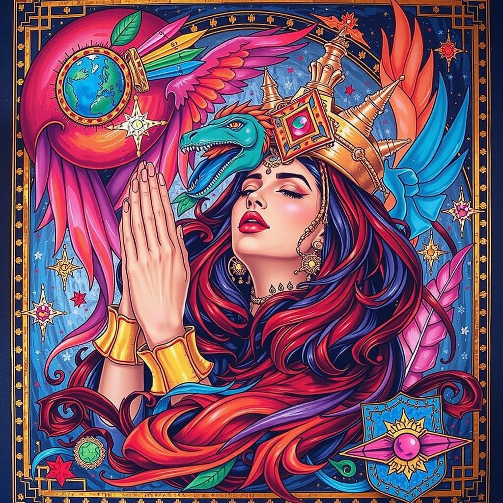 Abstract Composition of Perfection and Brilliance